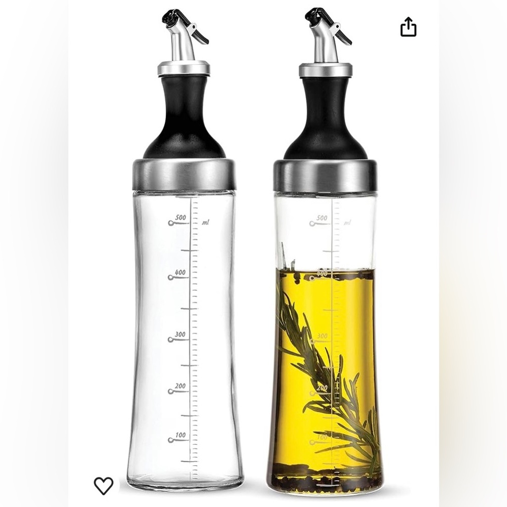 FineDine Olive Oil Dispenser Bottles, Glass Oil and Vinegar Dispenser S… - Picture 9 of 11